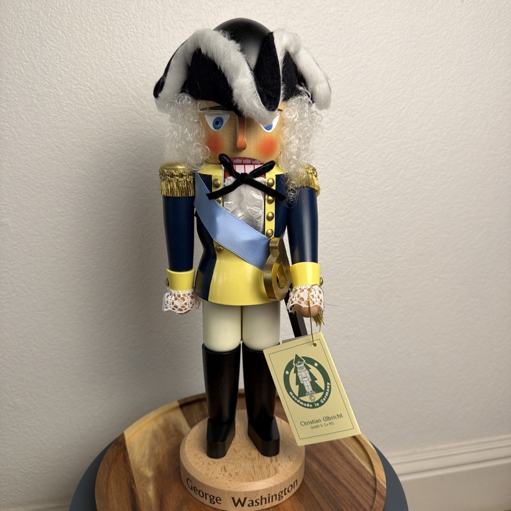 Christian Ulbricht Nussknacker Nutcracker George Washington 37cm Rare Signed